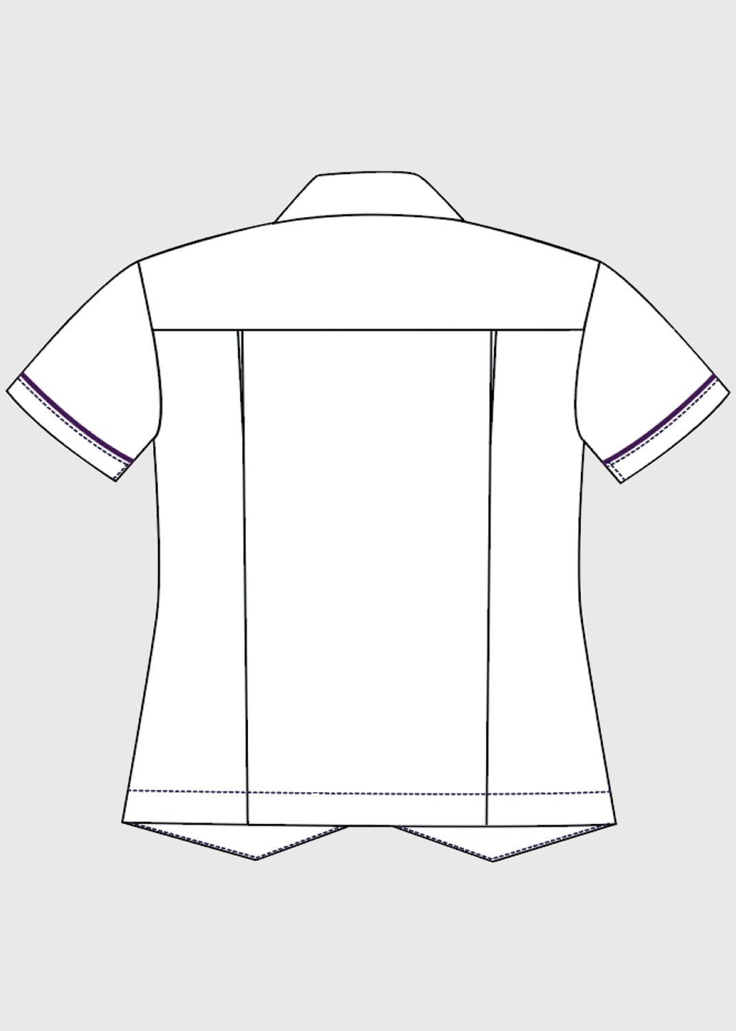 Blouse Snr Secondary White 10-12