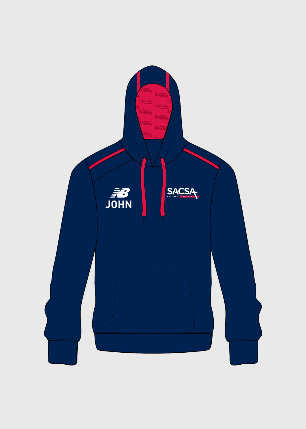 Male - Pullover Hoodie (with heat transfer NAME)