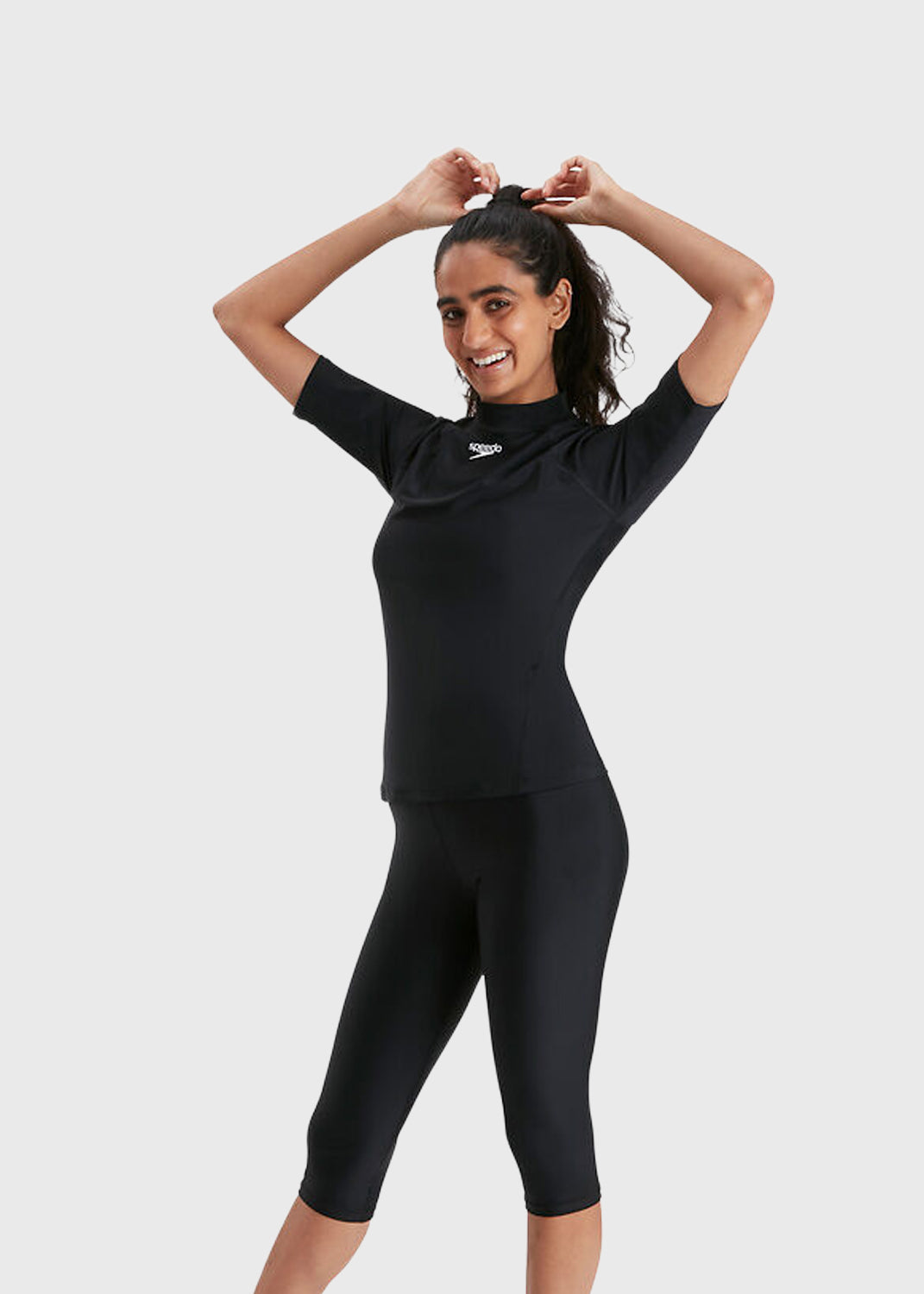 Women's SS Rash Top - Black