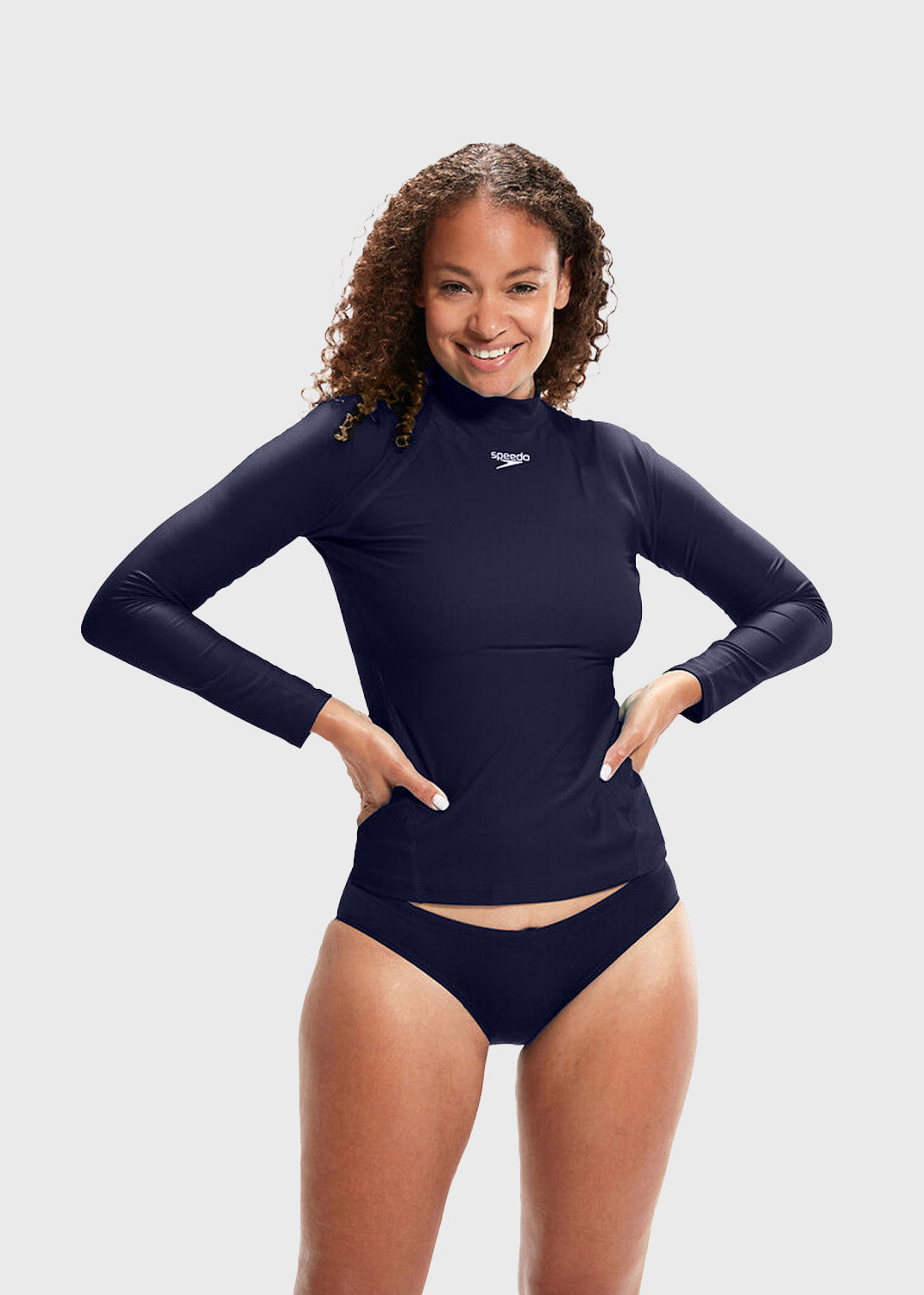 Women's LS Rash Top - Navy