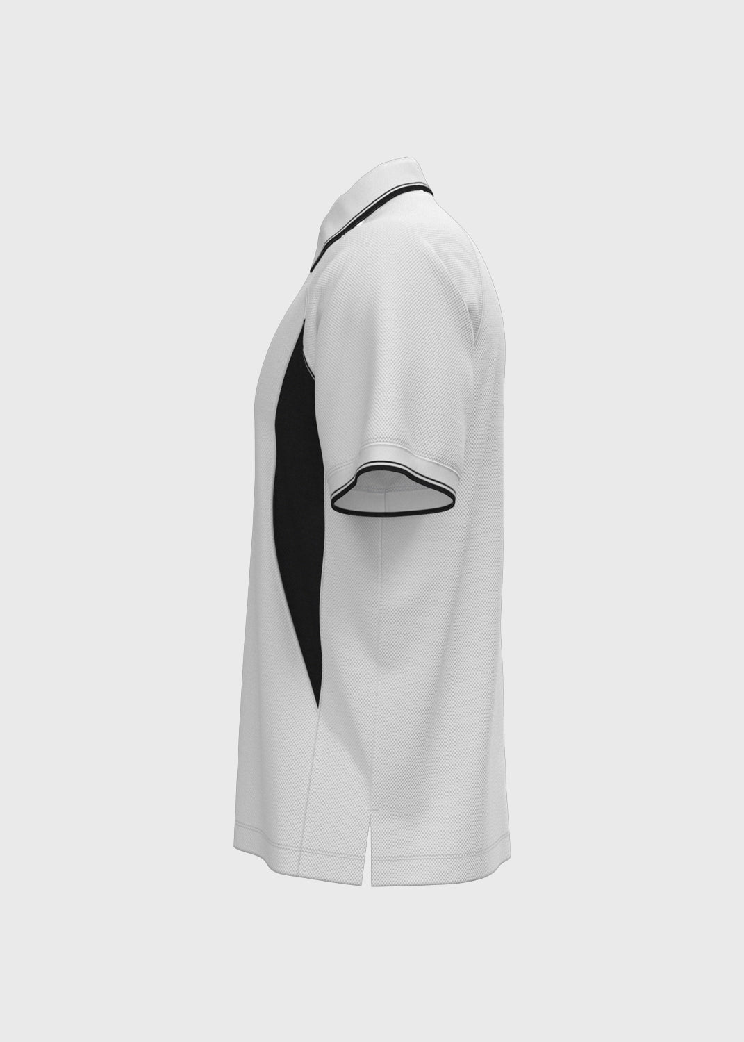 Contrast Panel Polo - White/Midnight