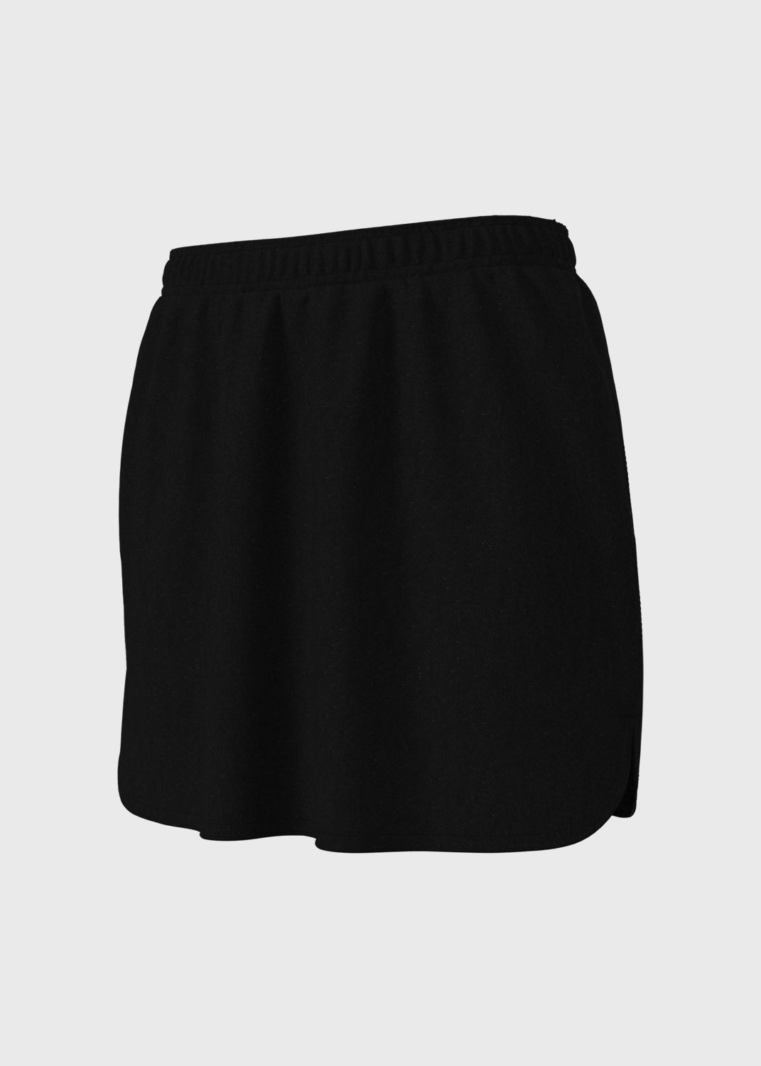 A-Line Cotton Sport Skort - Black