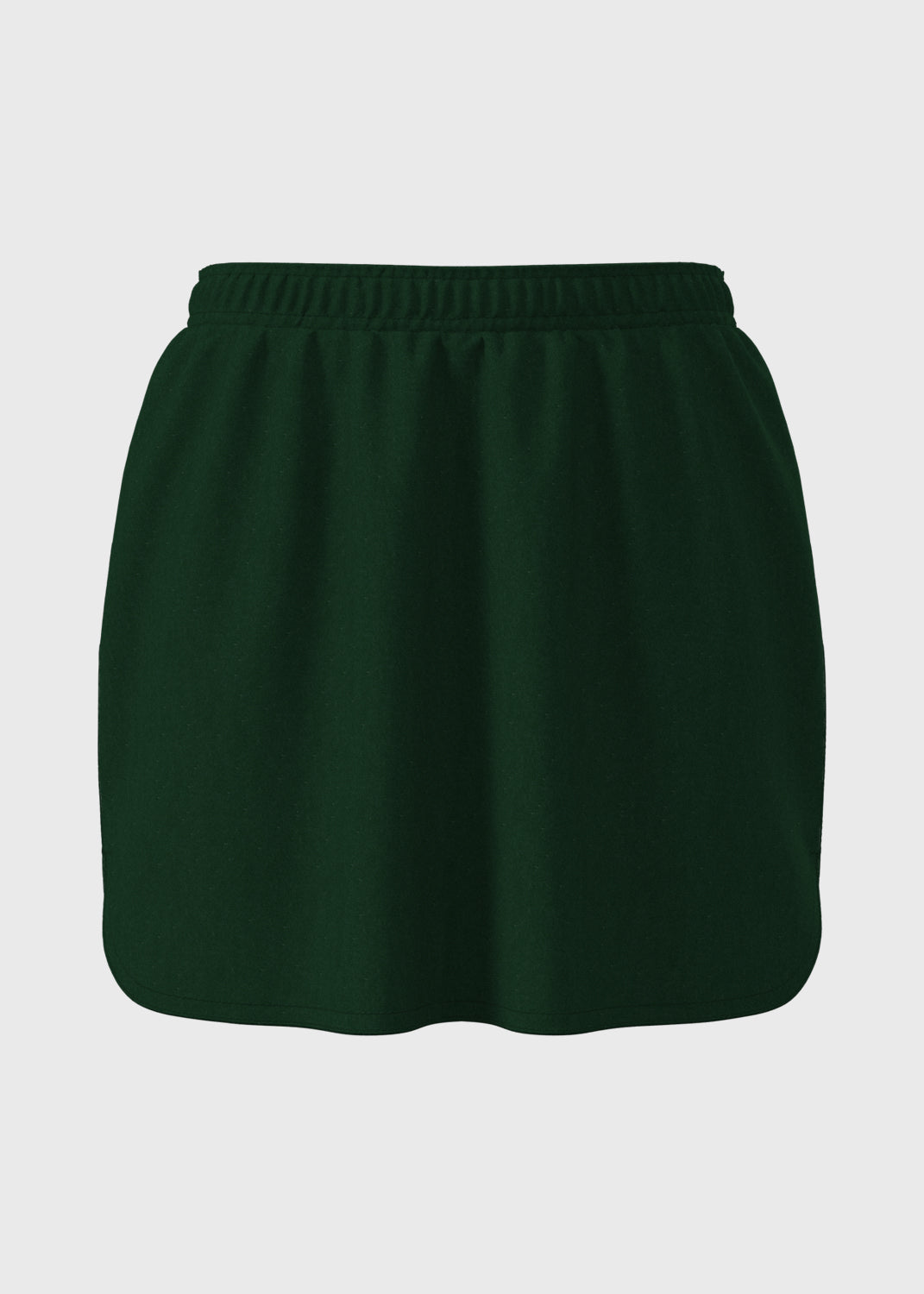 A-Line Cotton Sport Skort - Kale Green