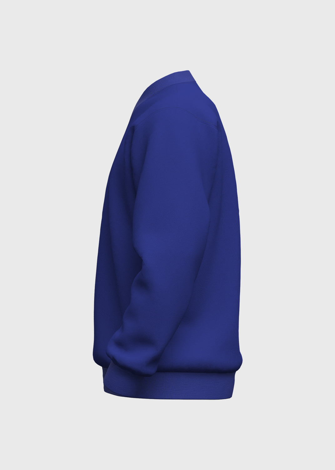 Fleece Jumper Set in V Neck - Ultramarine