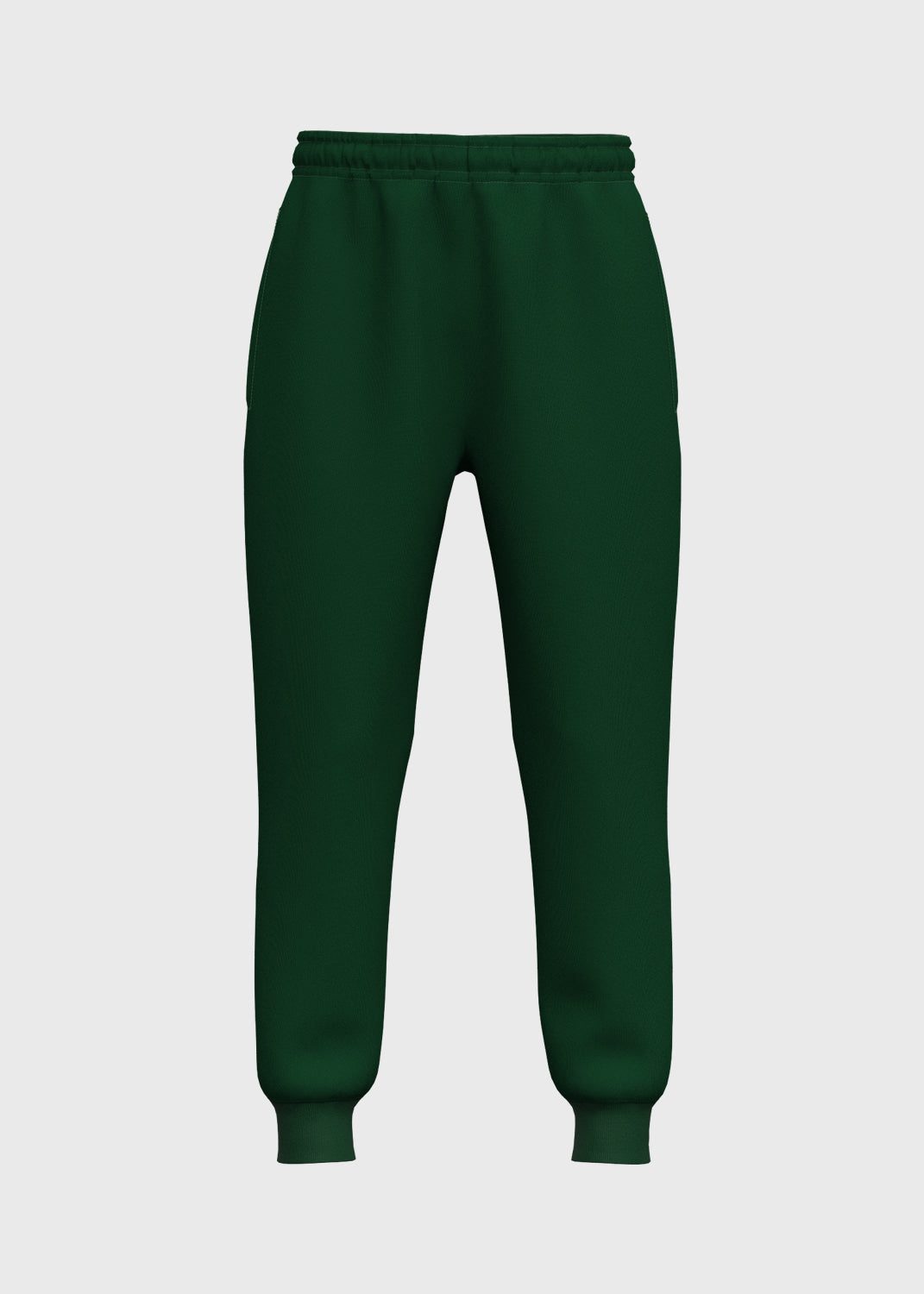 Fleece Pants Cuff Hem - Pine Green