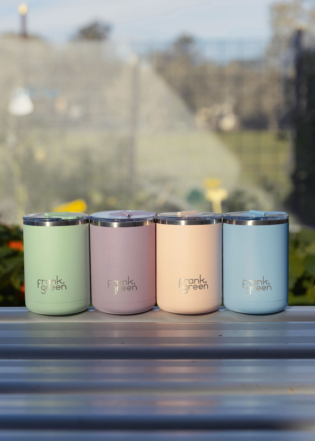 Hinged Lid Reusable Coffee Cup - Mint Gelato