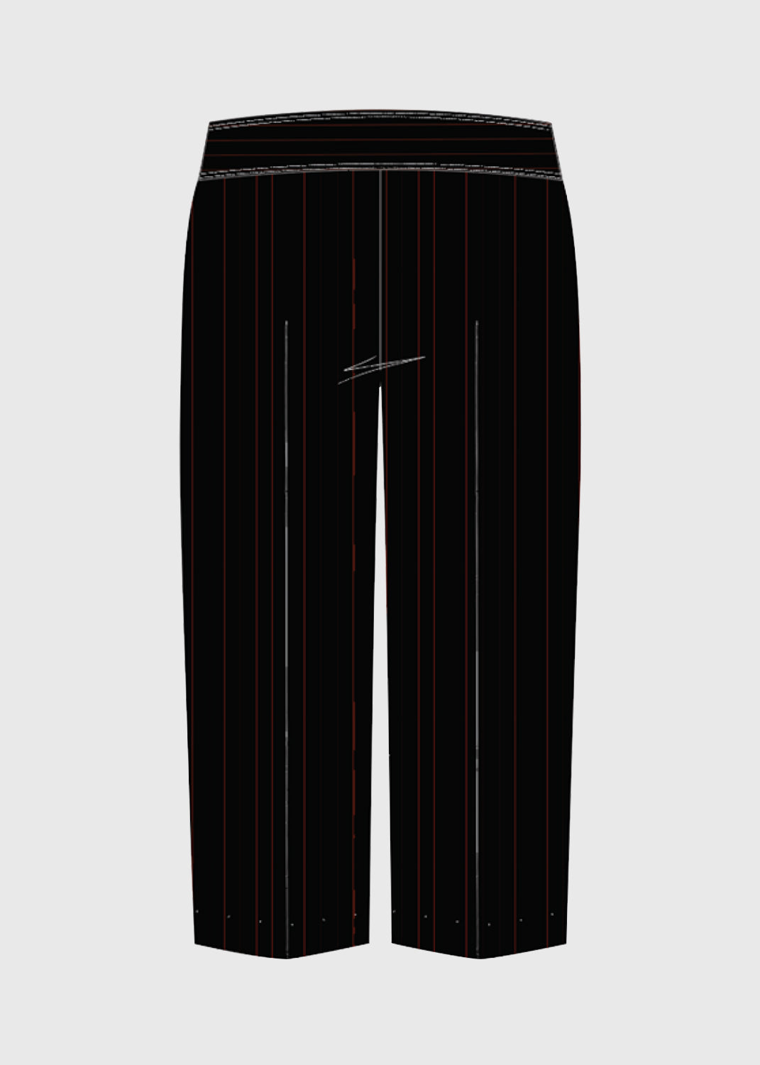 Pants Girls Black w/Red Pinstripes