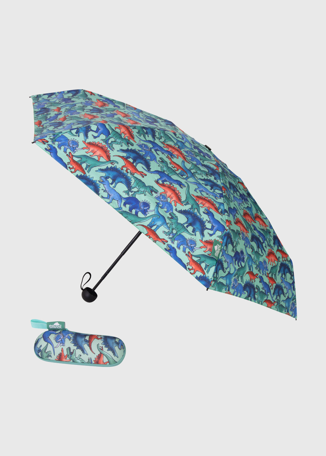 Compact Umbrella - Dino Stomp