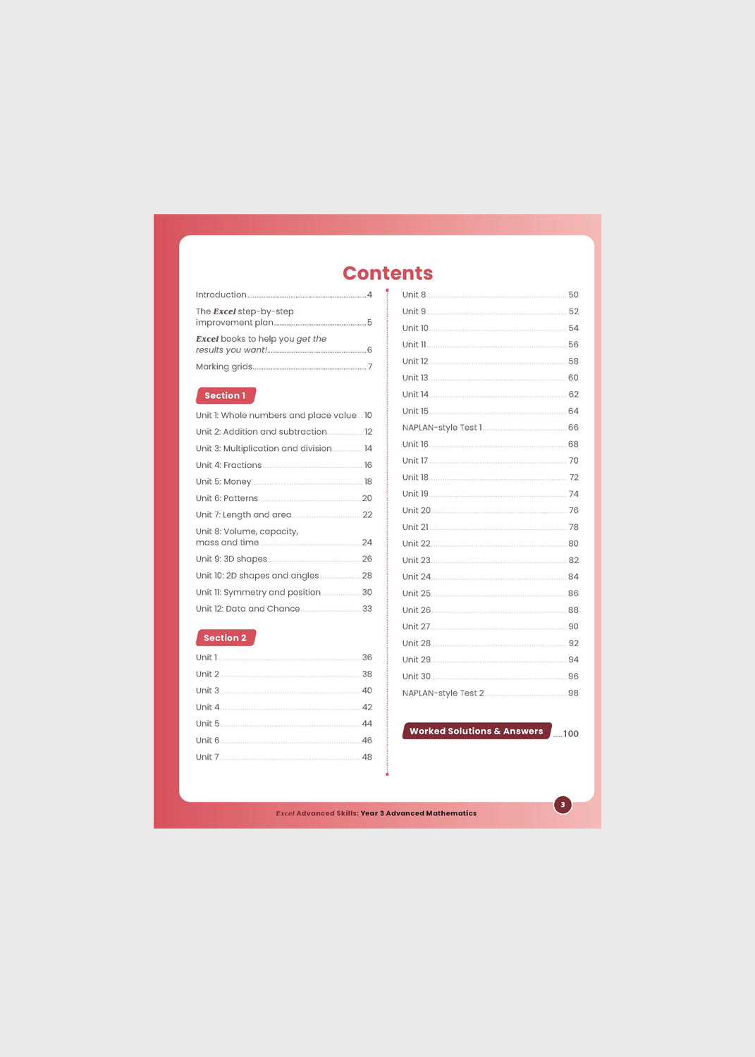 Excel Advanced Skills: Advanced Mathematics Workbook - Year 3