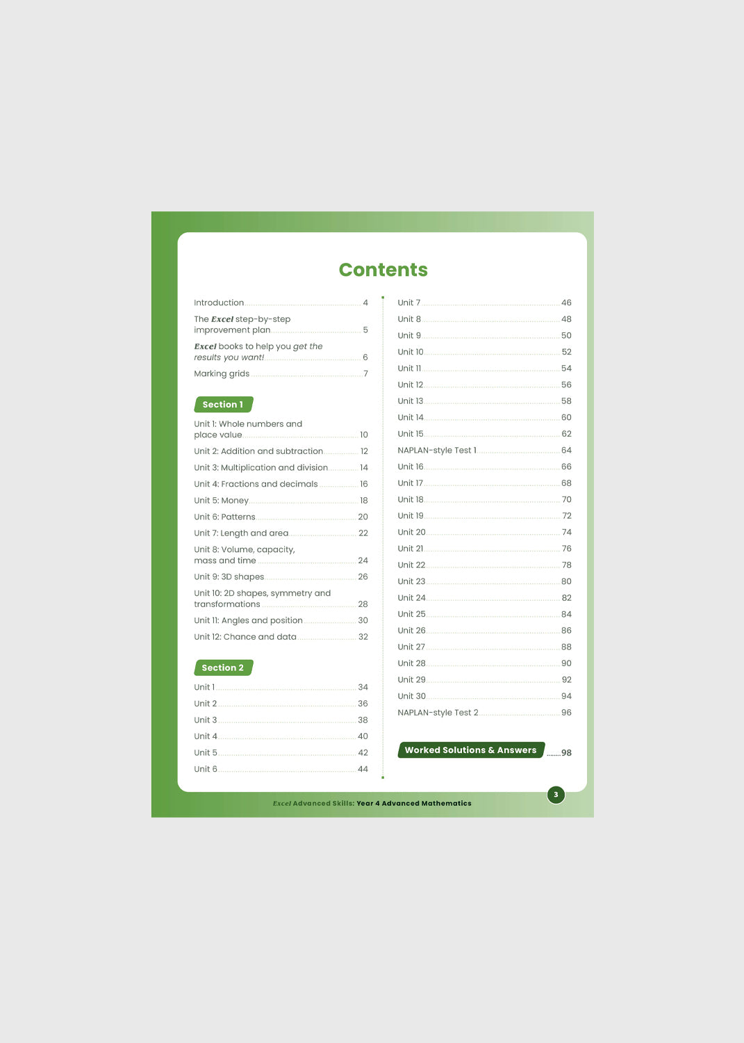 Excel Advanced Skills Workbooks: Advanced Mathematics - Year 4