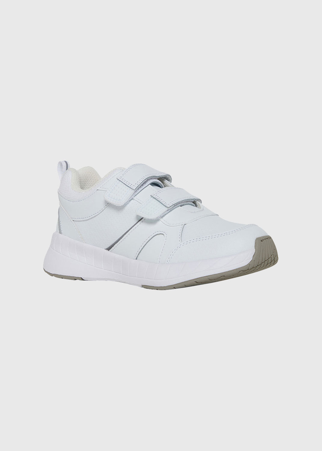 Youths HUSTLE White Velcro Sz