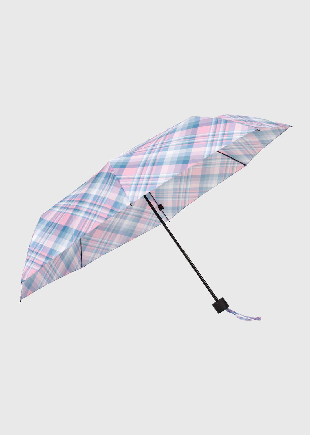 Patterson Folding Umbrella - Pink Tartan