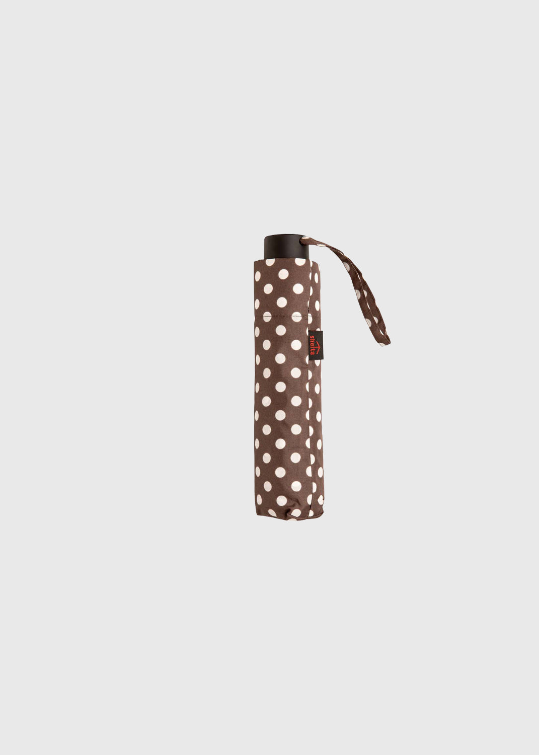 Blyth Folding Umbrella – Grey/White Polka Dots