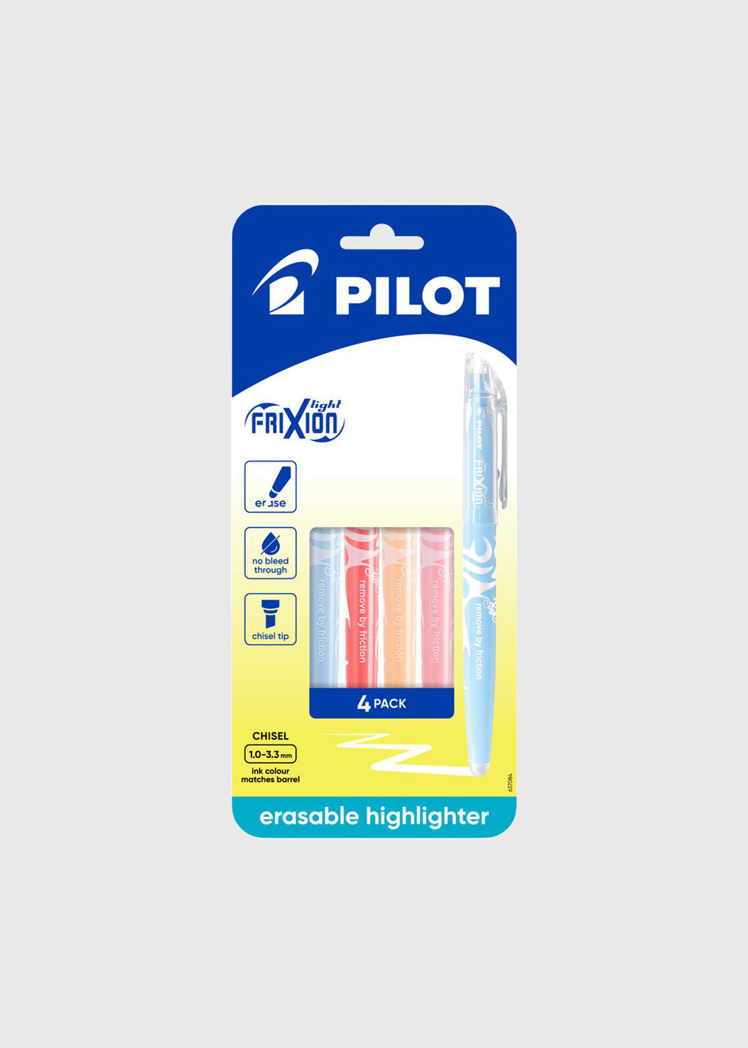 FriXion Light Natural Erasable Highlighter Assorted 4pk