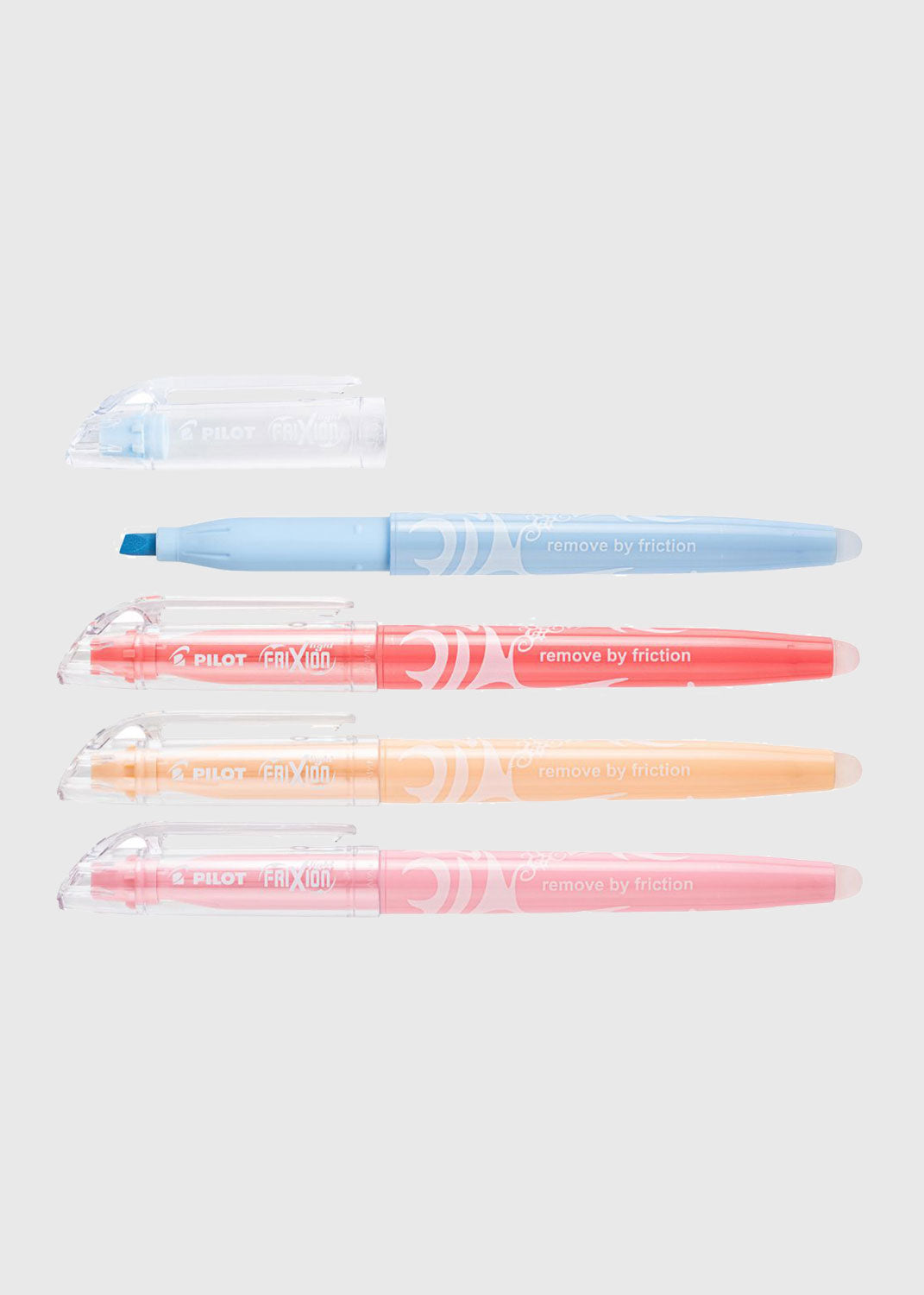 FriXion Light Natural Erasable Highlighter Assorted 4pk