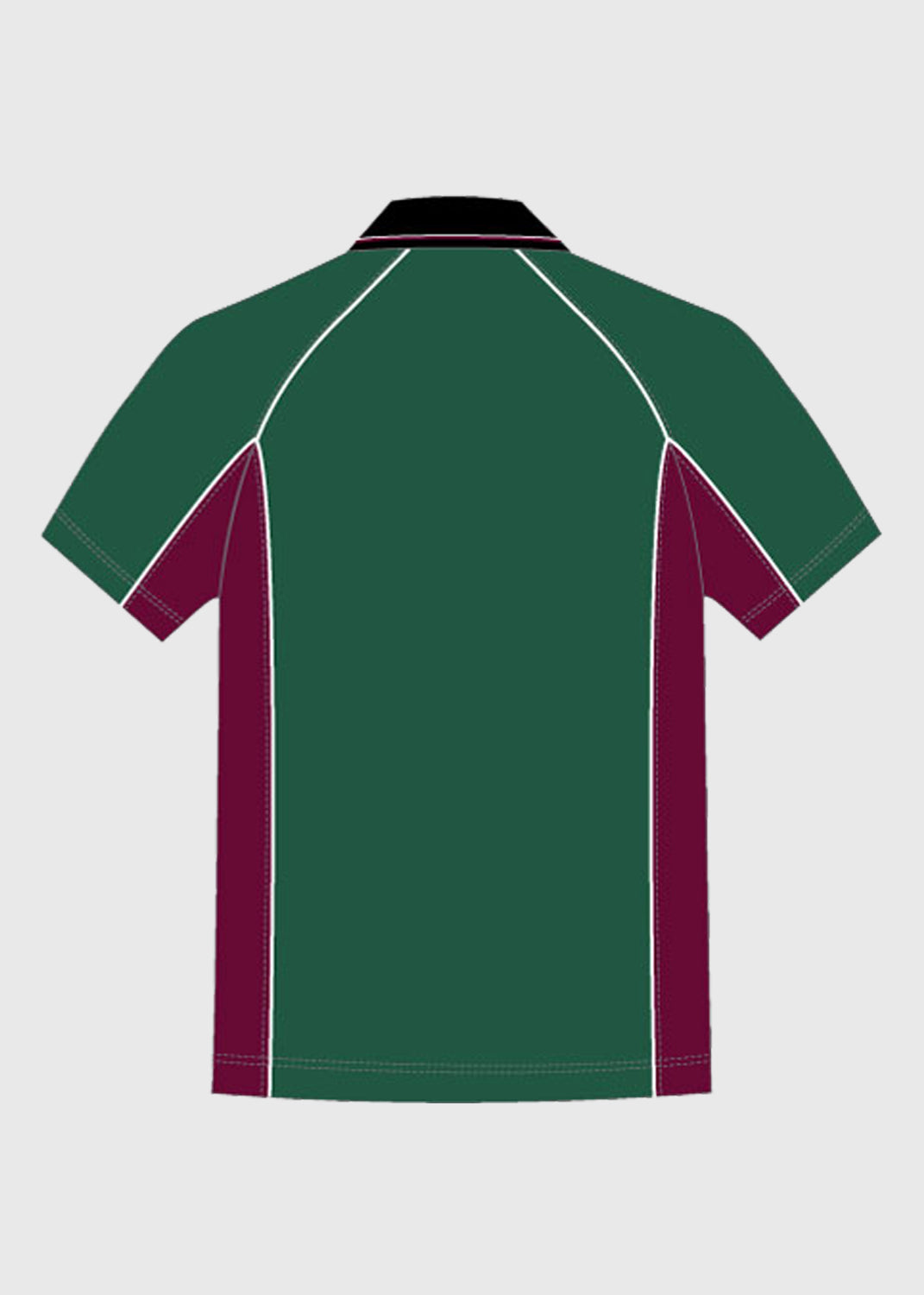 Polo S/S Bottle/Maroon with Embroidery