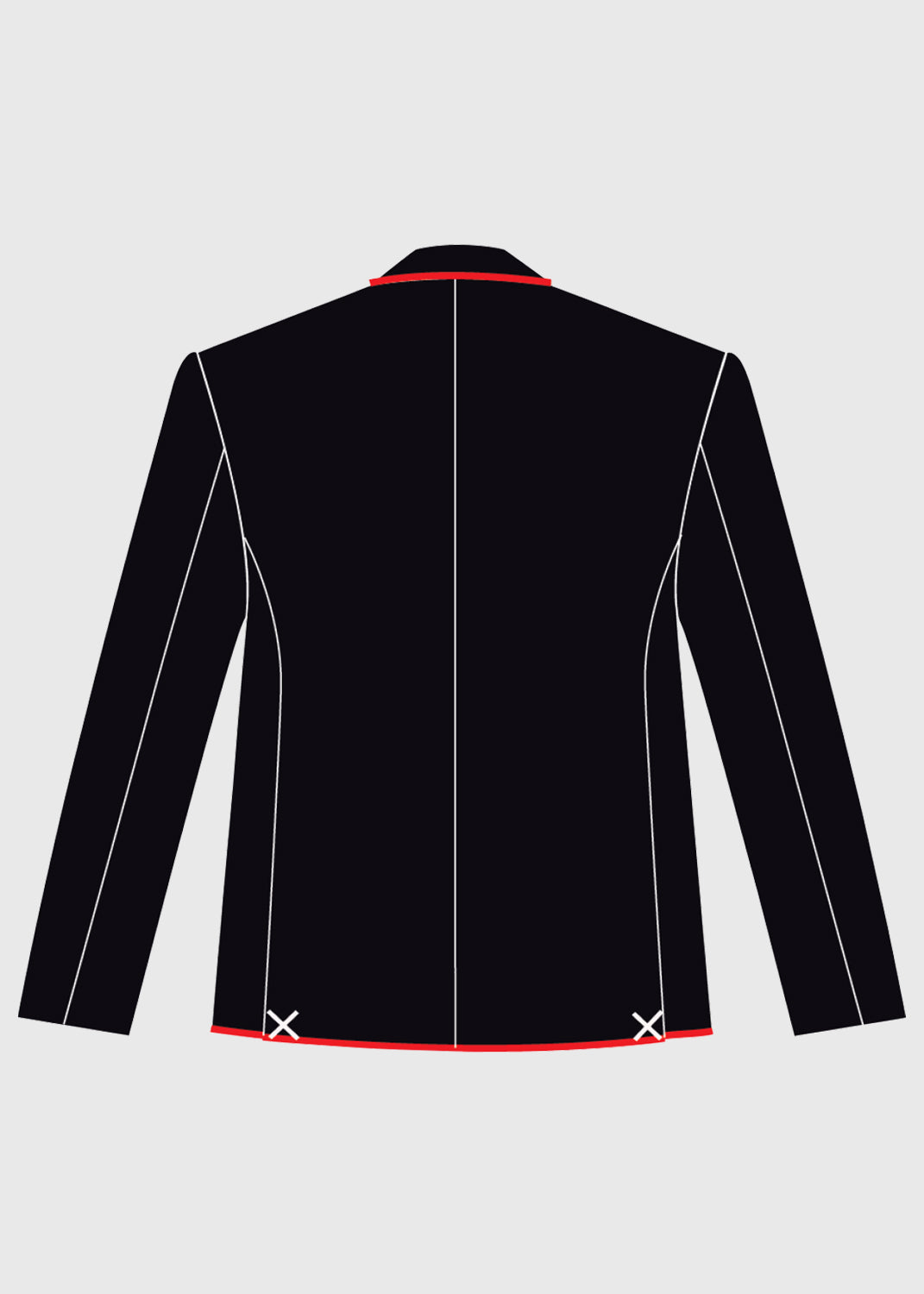 Blazer Boys Black with Braid