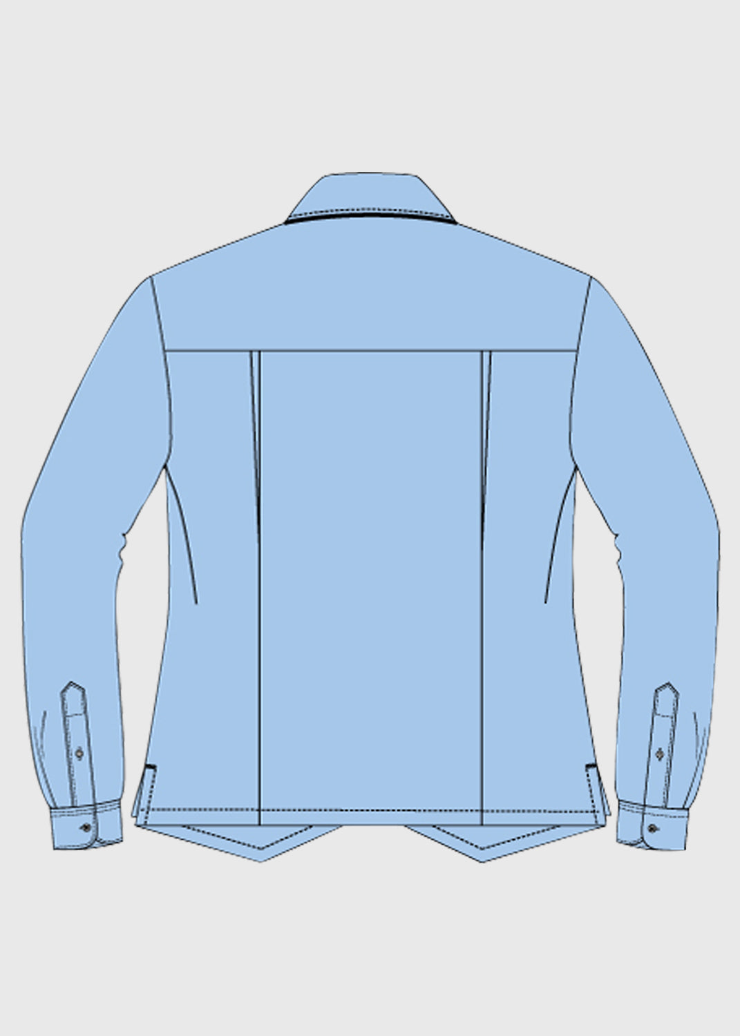 Blouse L/S Blue