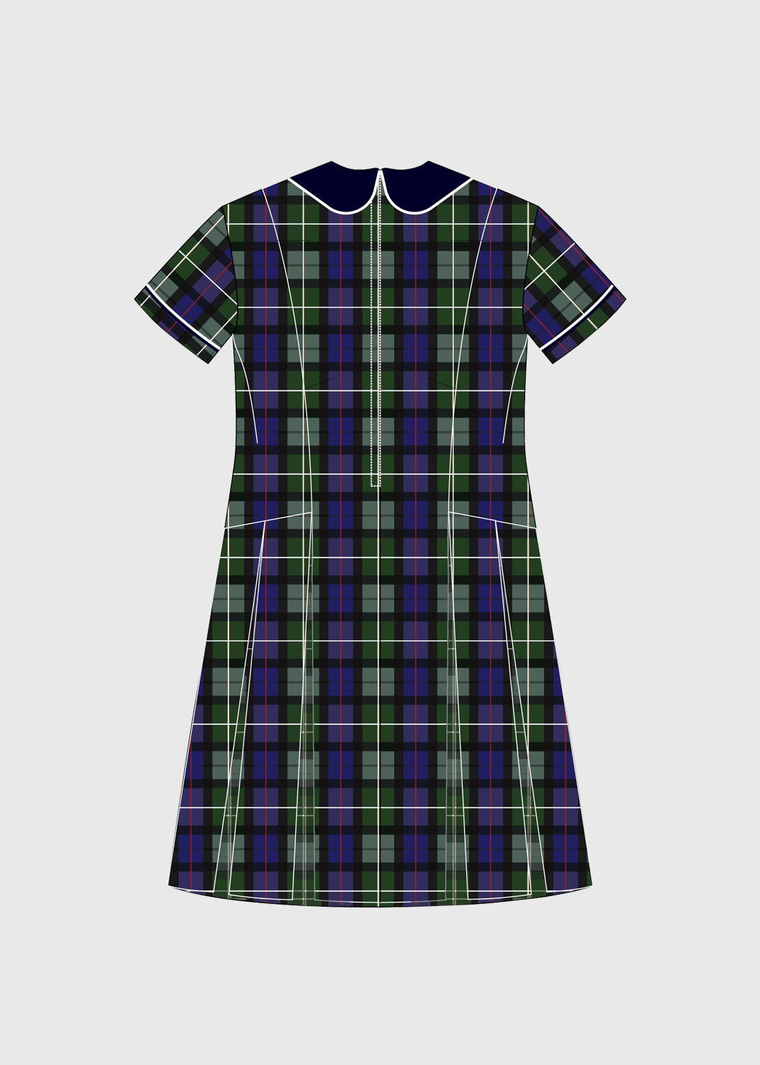 Dress Green/Blue Check