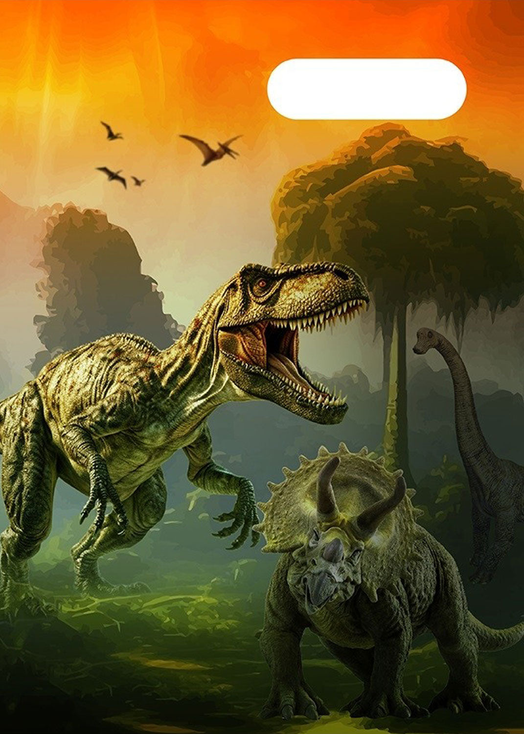 A4 Book Cover - Jurassic Kingdom