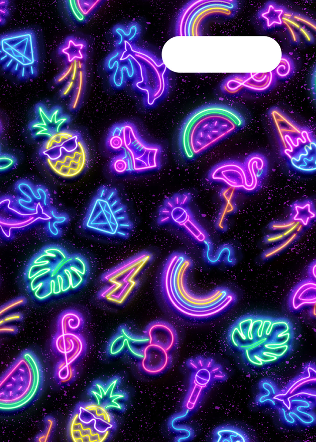 A4 Book Cover - Neon Party
