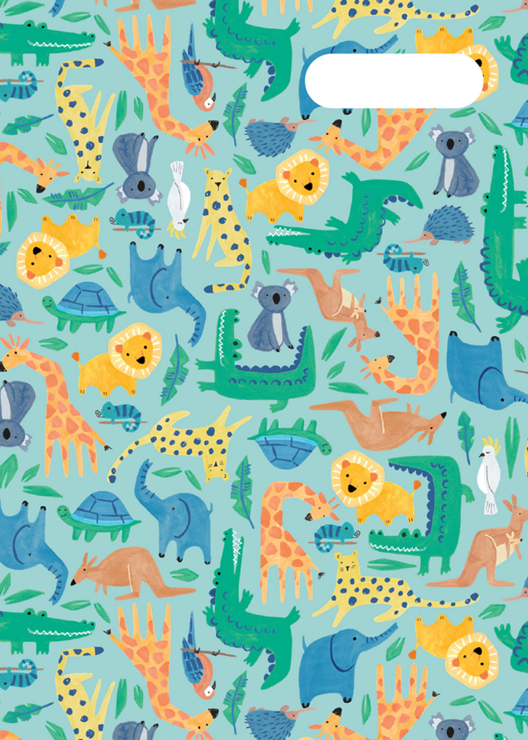 A4 Book Cover - Safari Puzzle 1