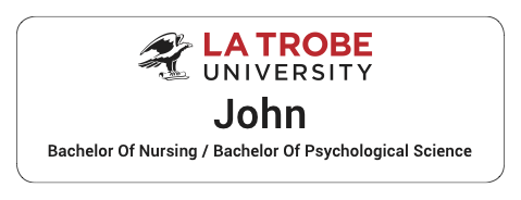 LTU Name Badge - Bachelor of Nursing/Psychological Science