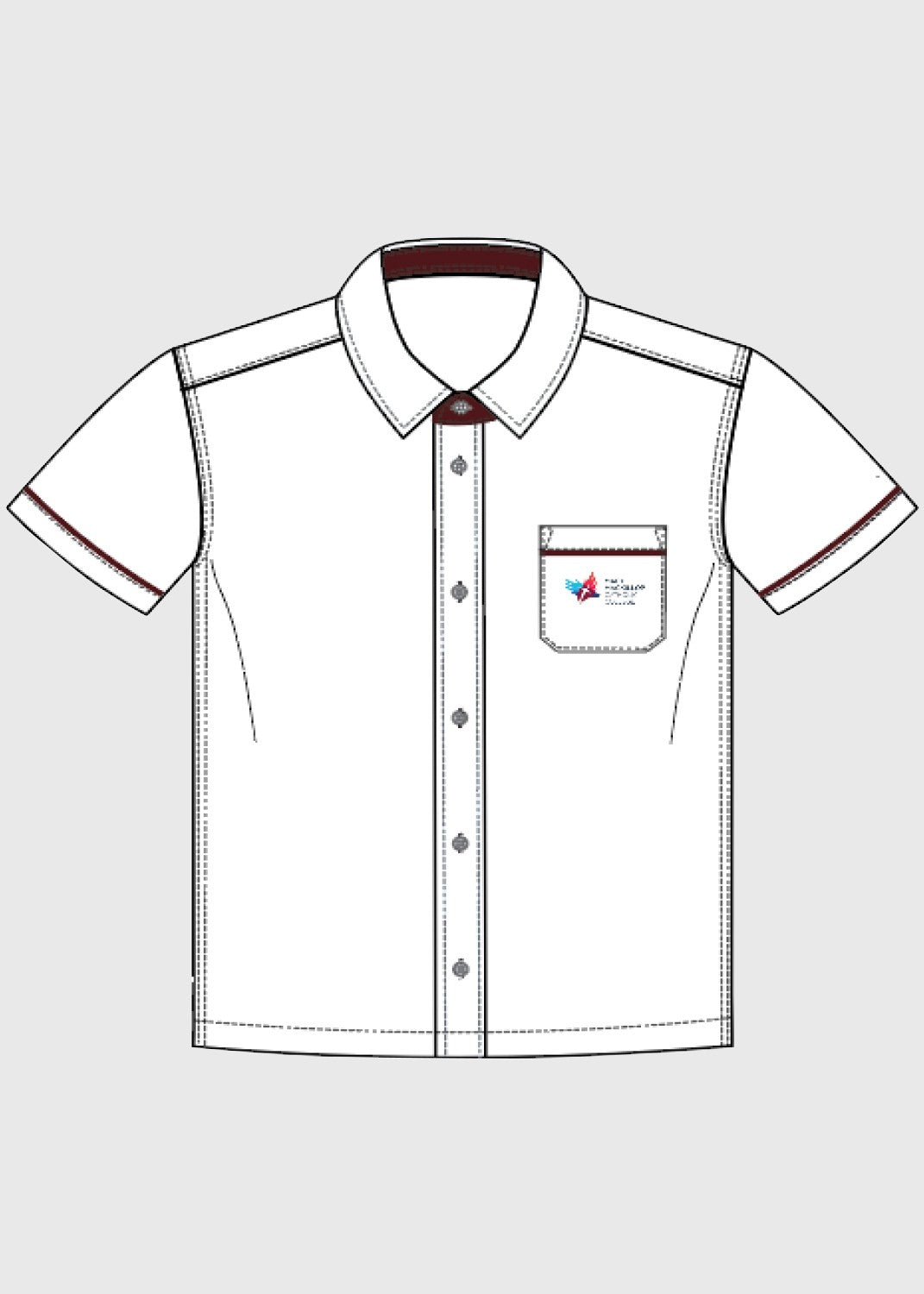 Shirt White Senior Boys 11-12