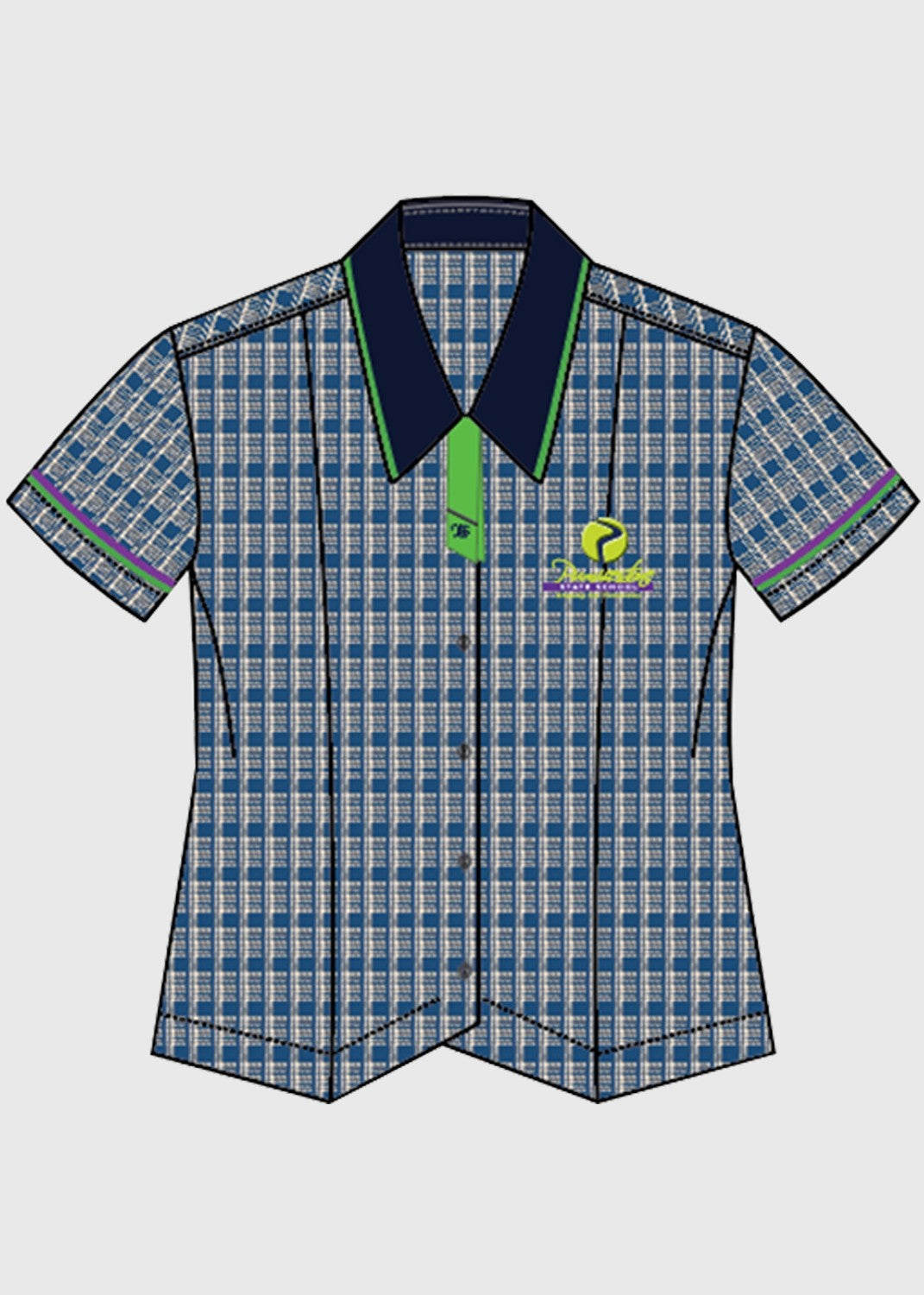 Formal Blouse Female Fit with Tie