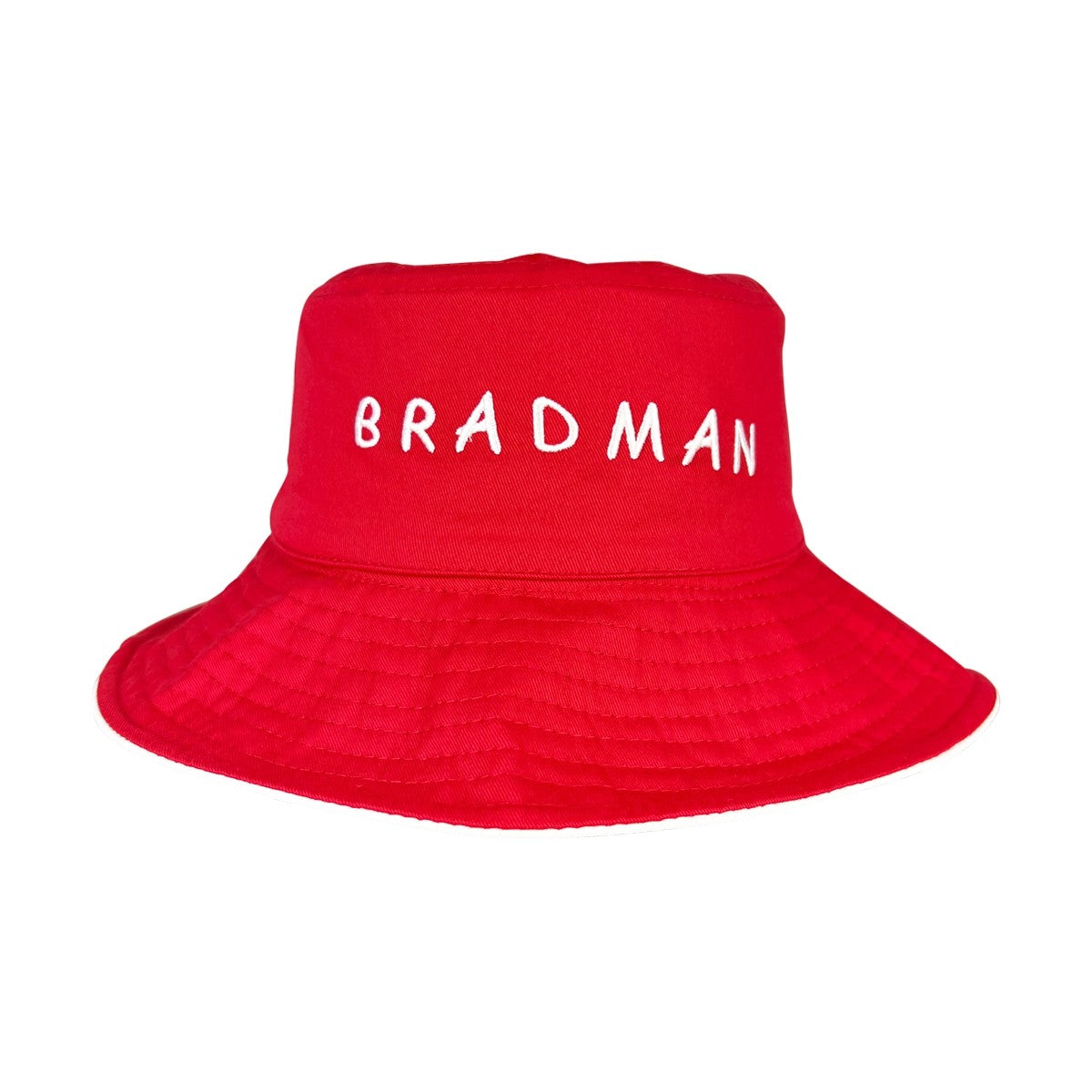 Bucket Hat Red Bradman