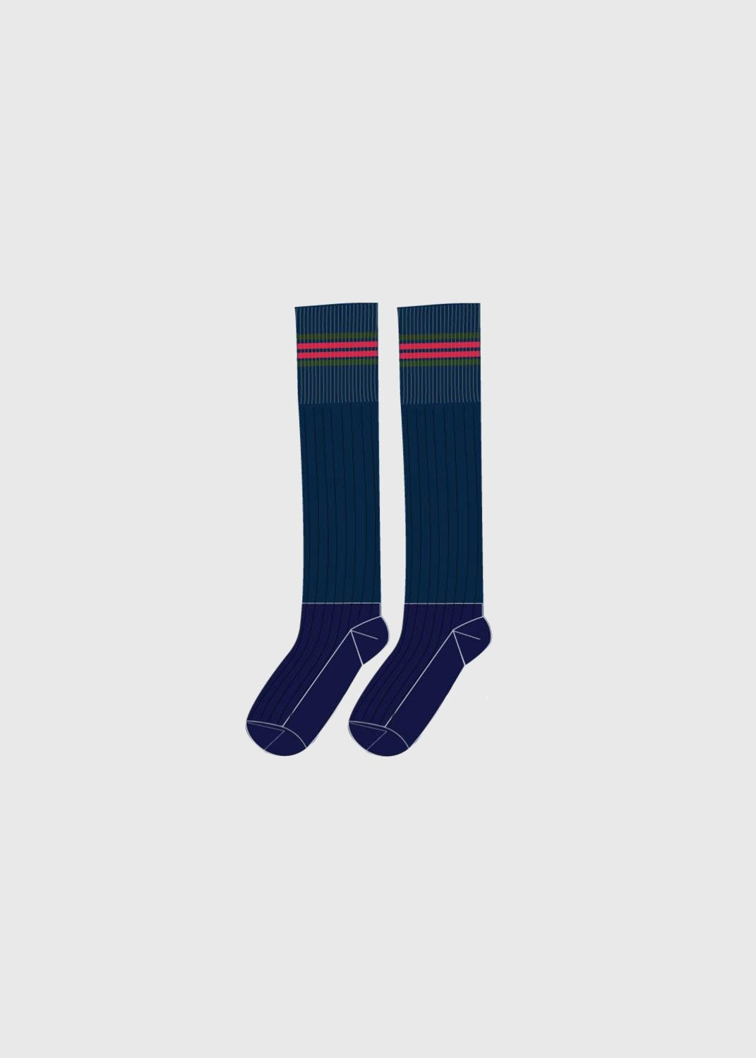 Long Navy Socks