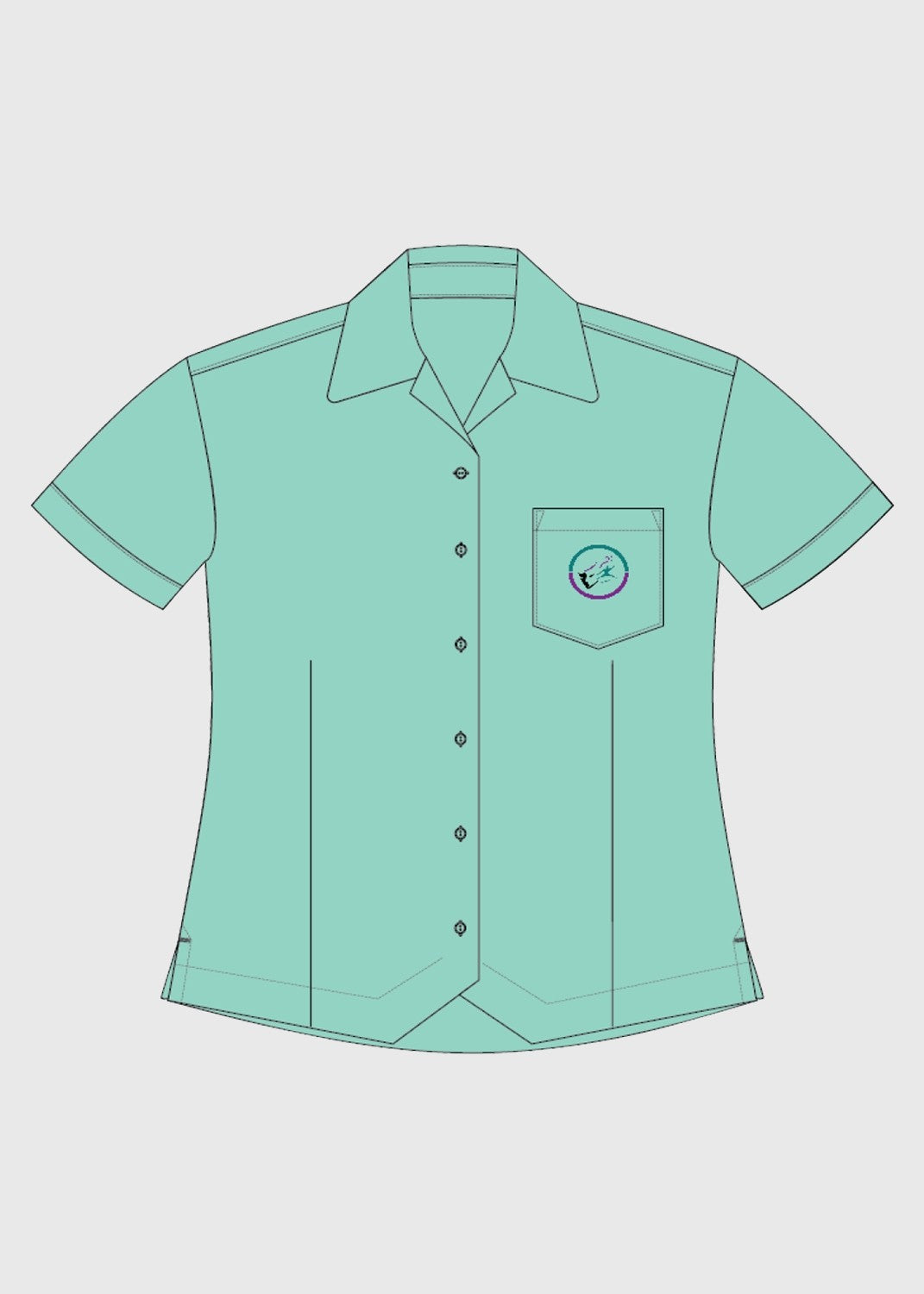 Blouse Jnr Girls Mint