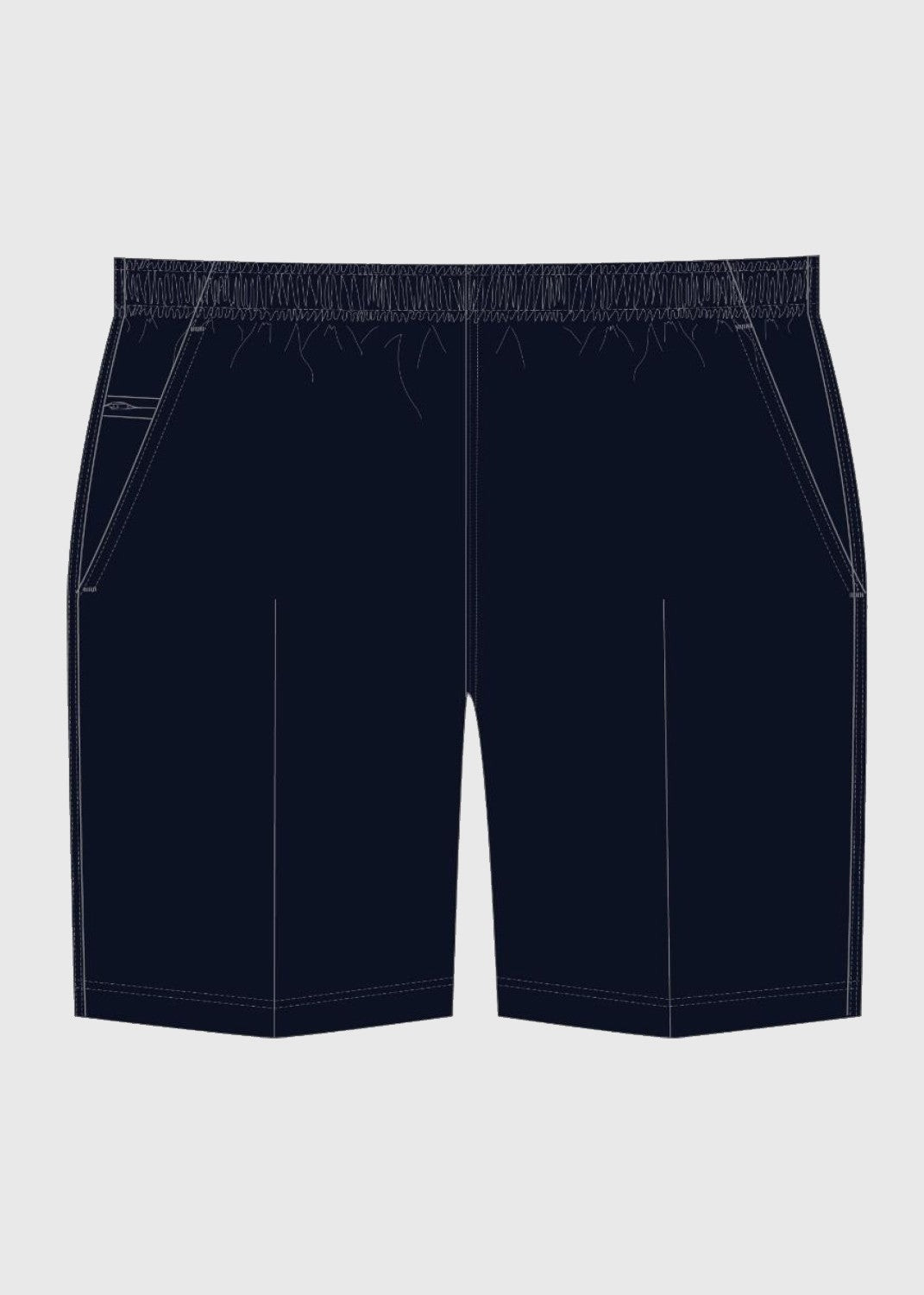 .edu Essentials Short Formal Boys Full Elastic Waist Navy