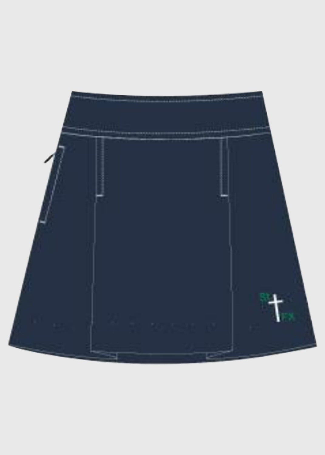 Skort Stretch Twill Navy