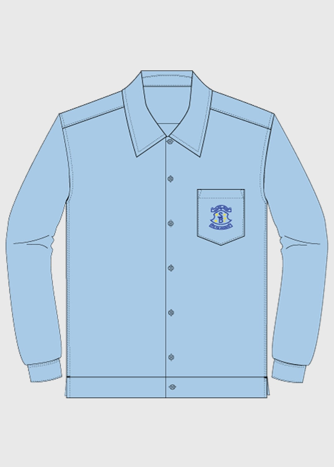 Shirt Boys Long Sleeve Blue