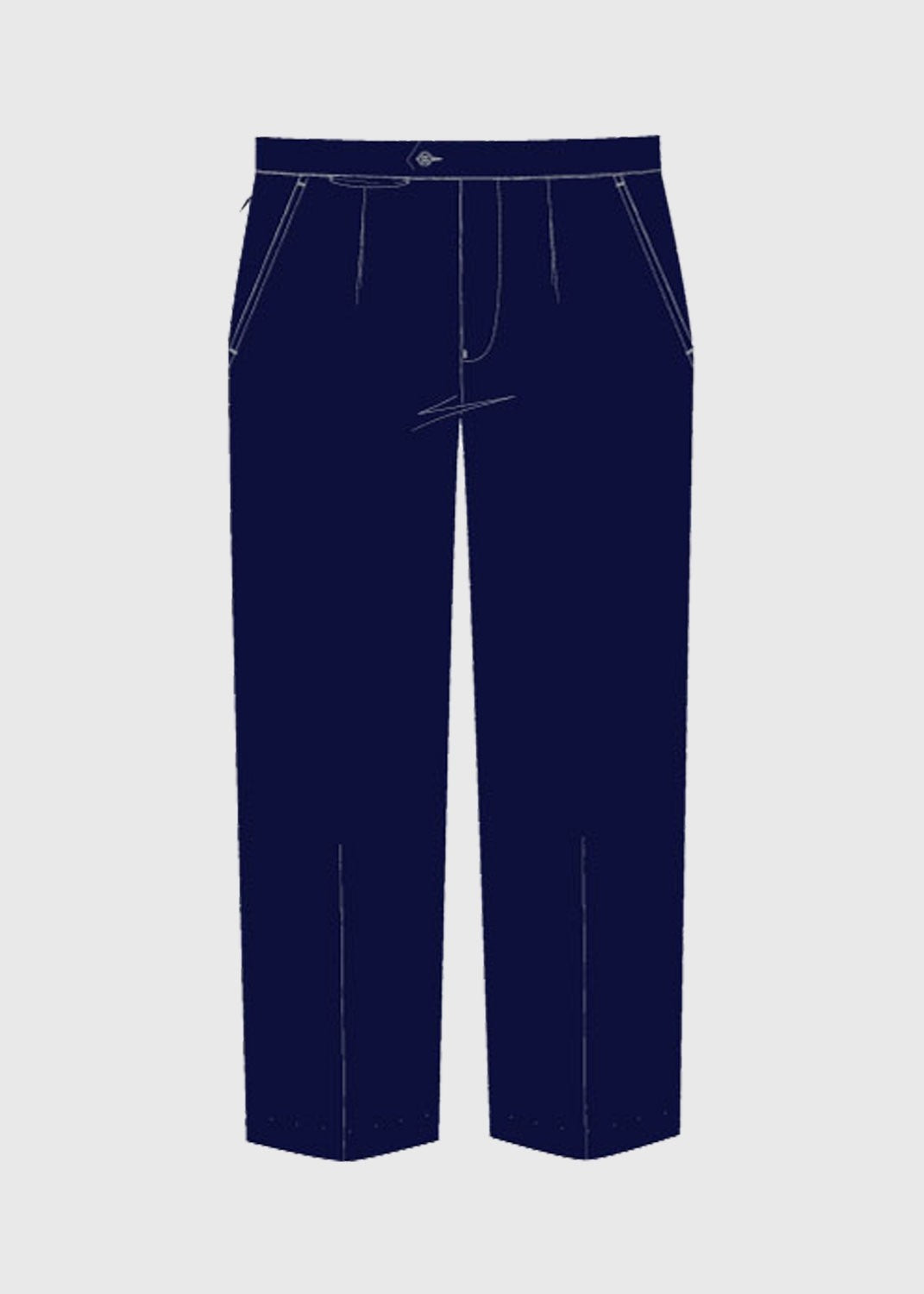 .edu Essentials Trousers Formal Boys Half Elst Back Midnight