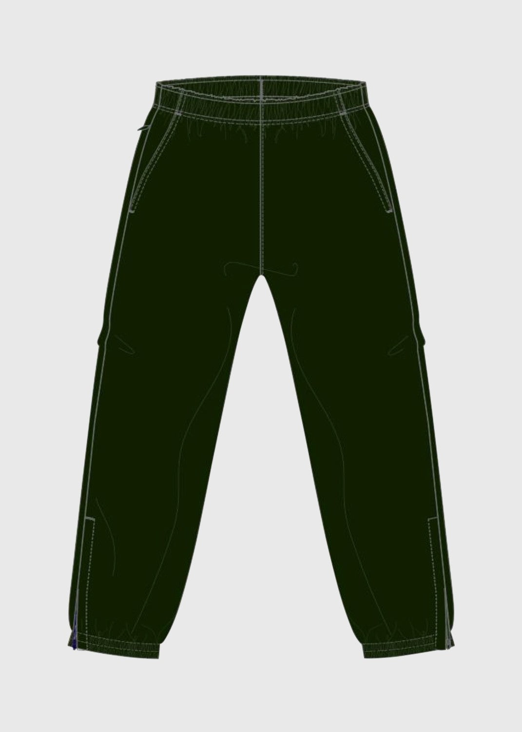 .edu Essentials Track Pants Cuff Hem w Slant Pckt Kale Green