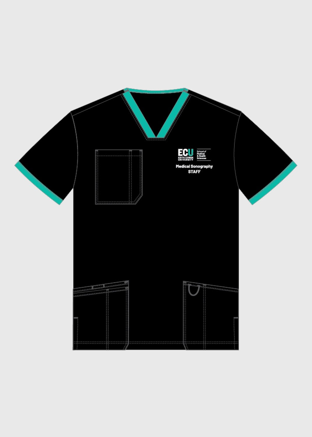 Medical Sonography Staff Scrub - Unisex