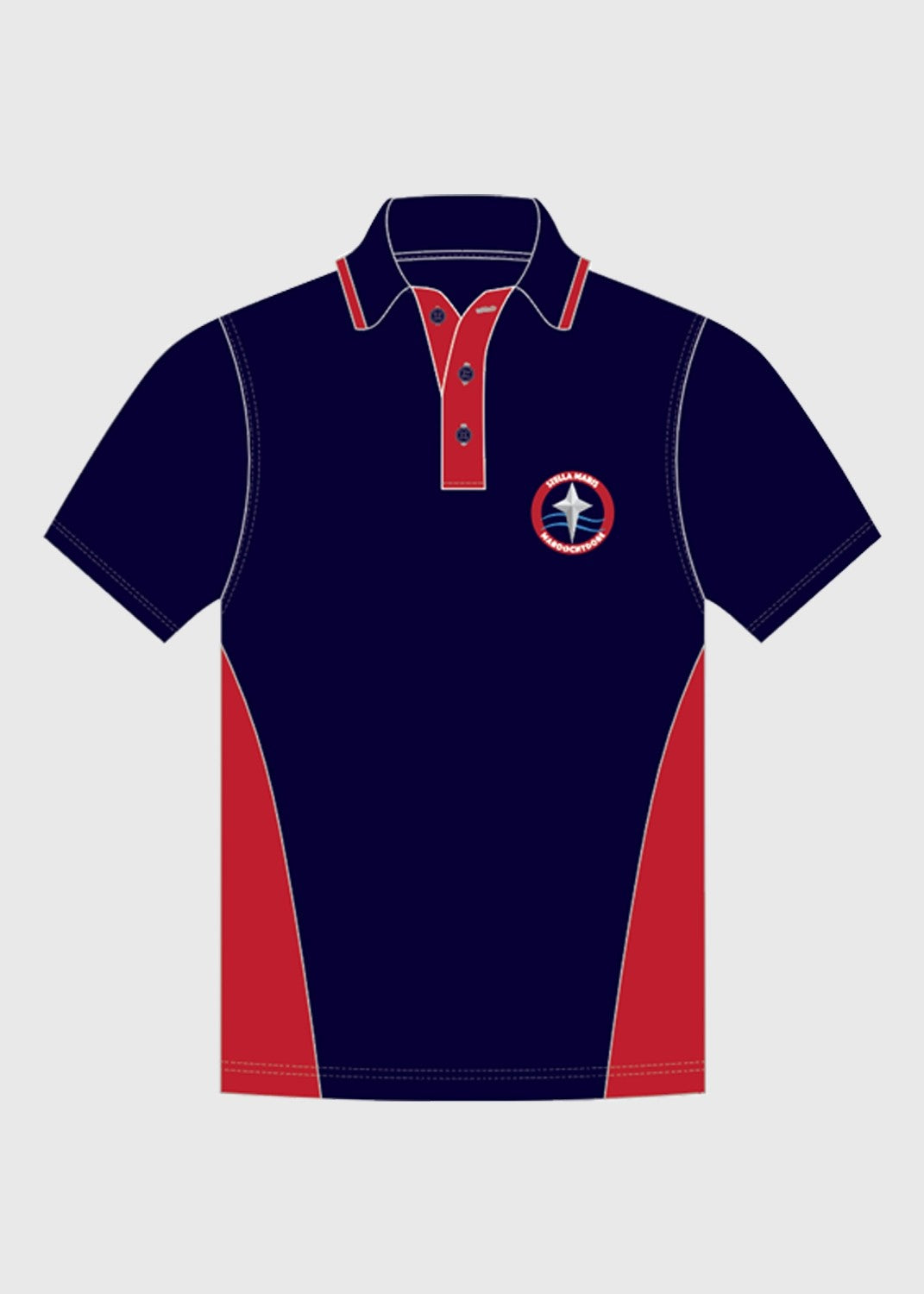 Polo Primary Navy Red