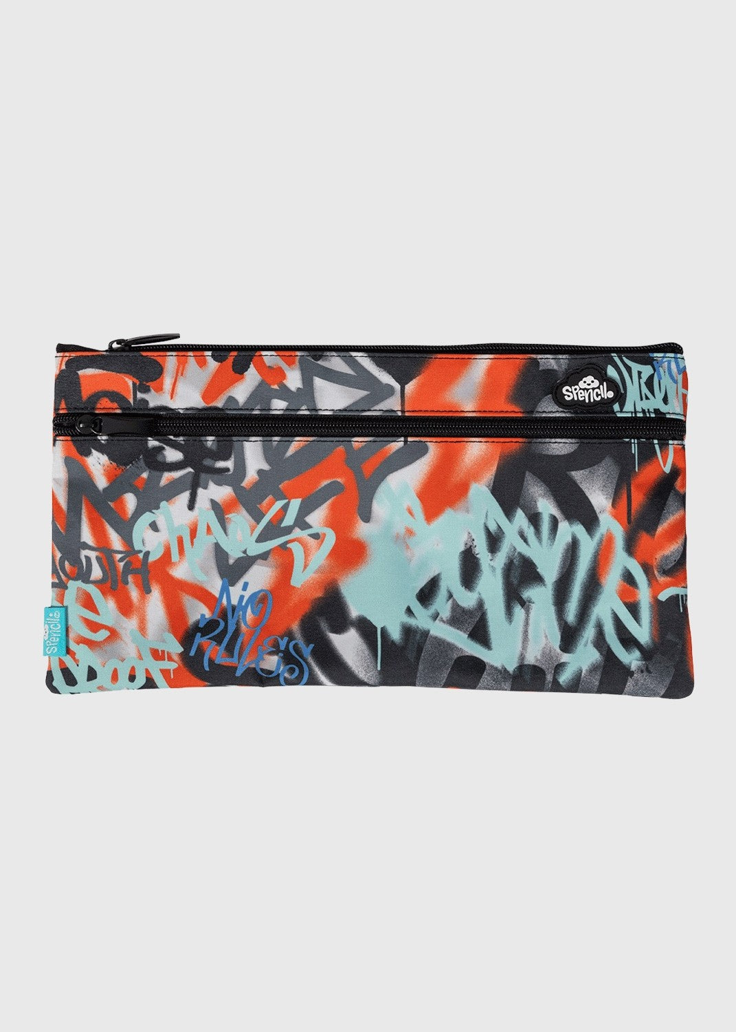 Twin Zip Pencil Case - Urban Scrawl