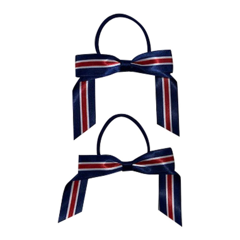 Bow Pony Stripe Pair N/R/W