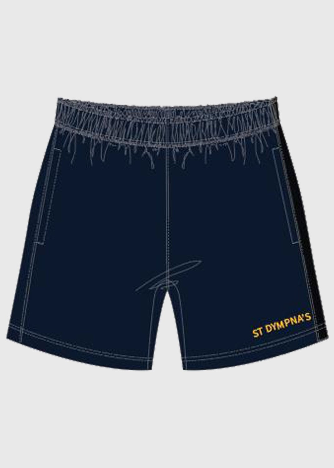 Short Sport Navy 4 Way Stretch M/F
