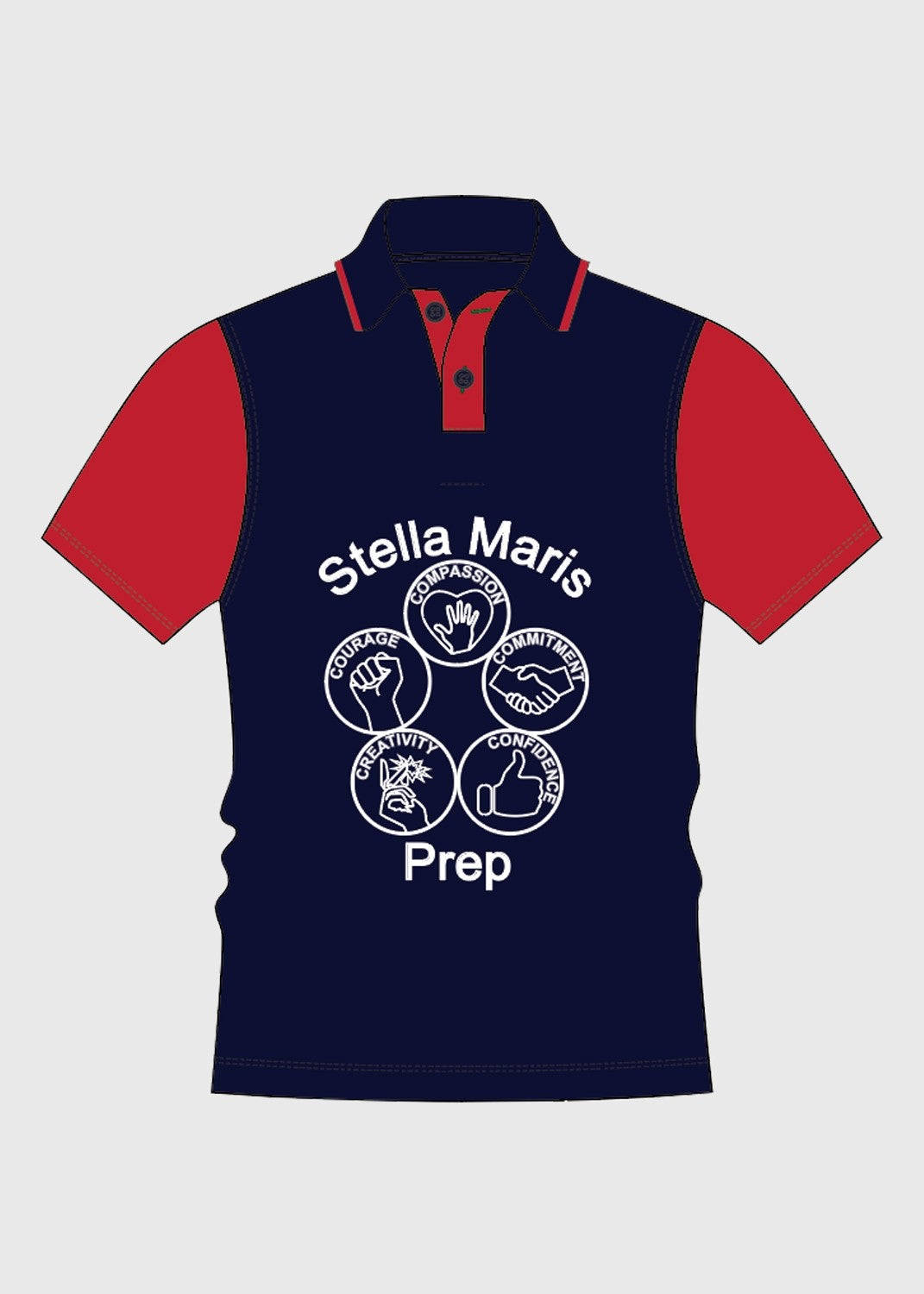 Polo Prep Navy Red