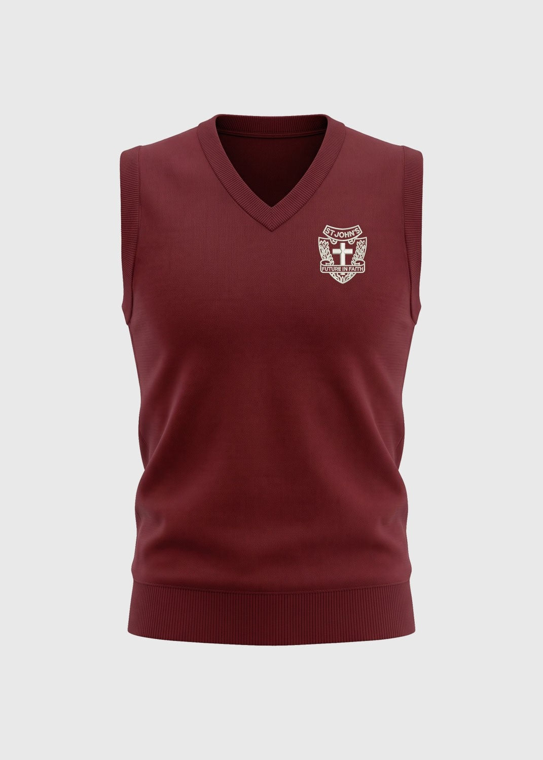 Vest Wool Maroon