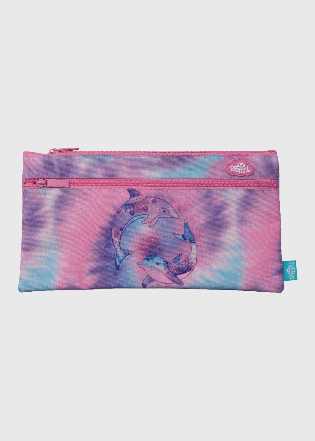Twin Zip Pencil Case - Tie Dye Splash