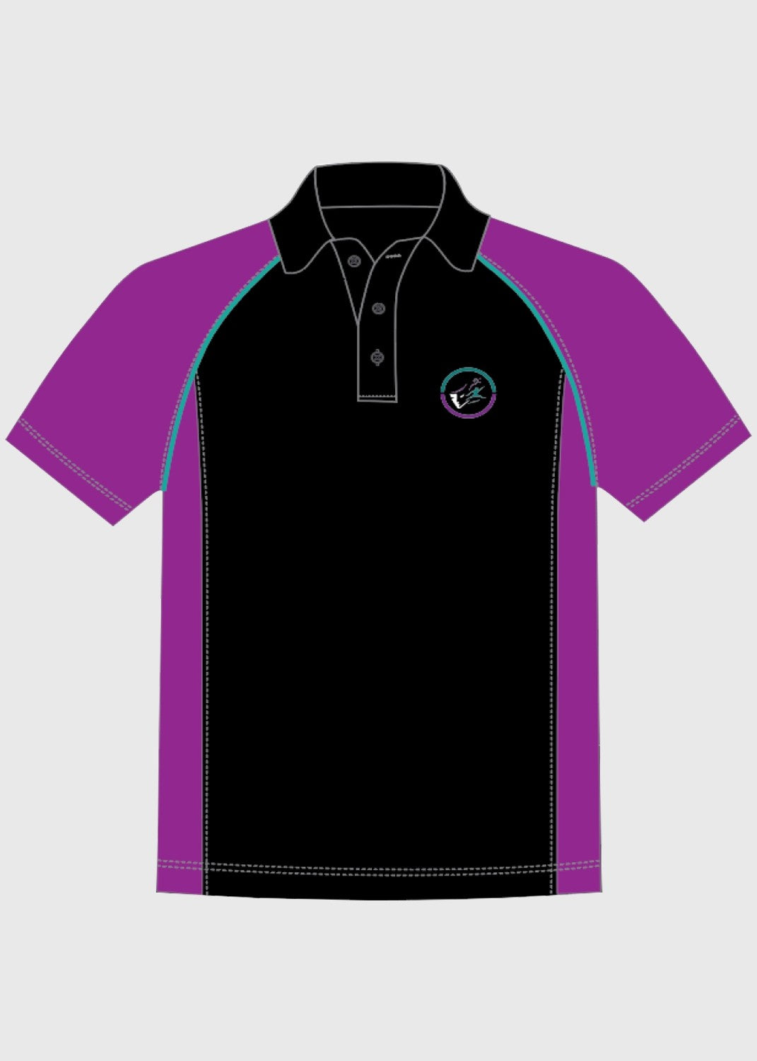 Polo Snr Black Purple