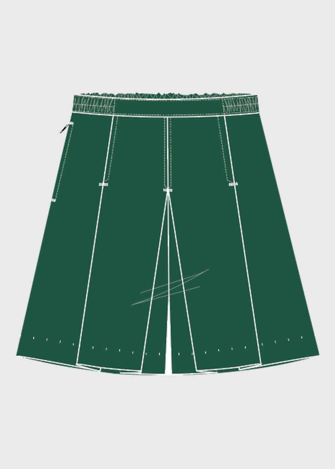 .edu Essentials Formal Culotte -Kale Green  (Front Tab)