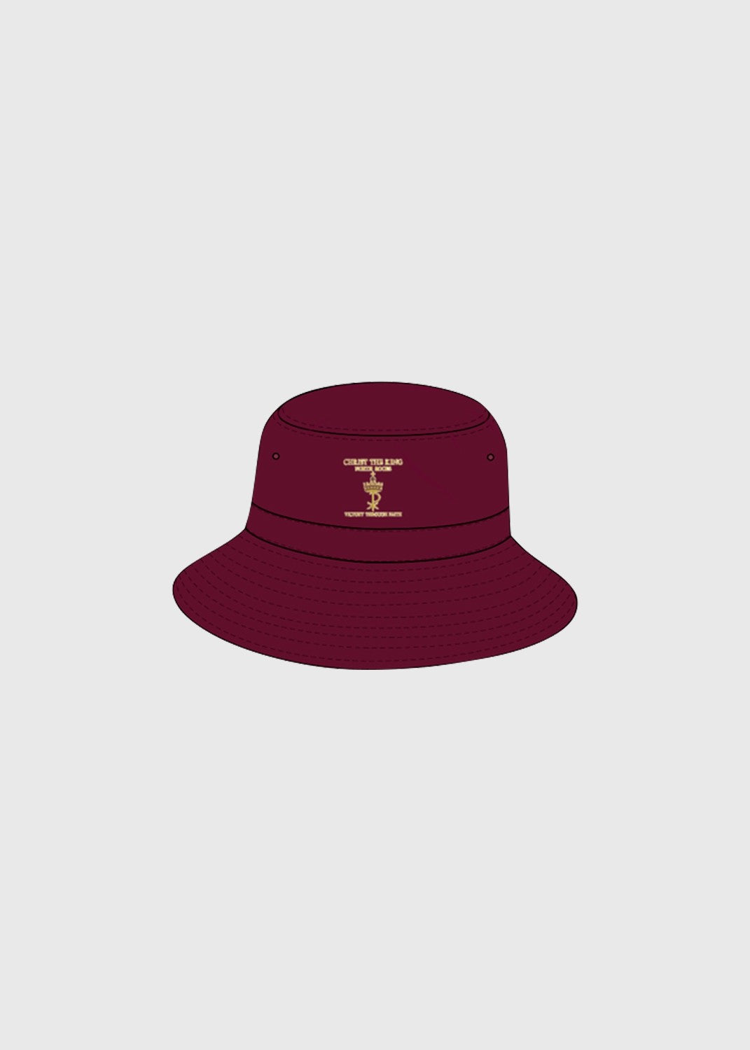 Hat Bucket Maroon