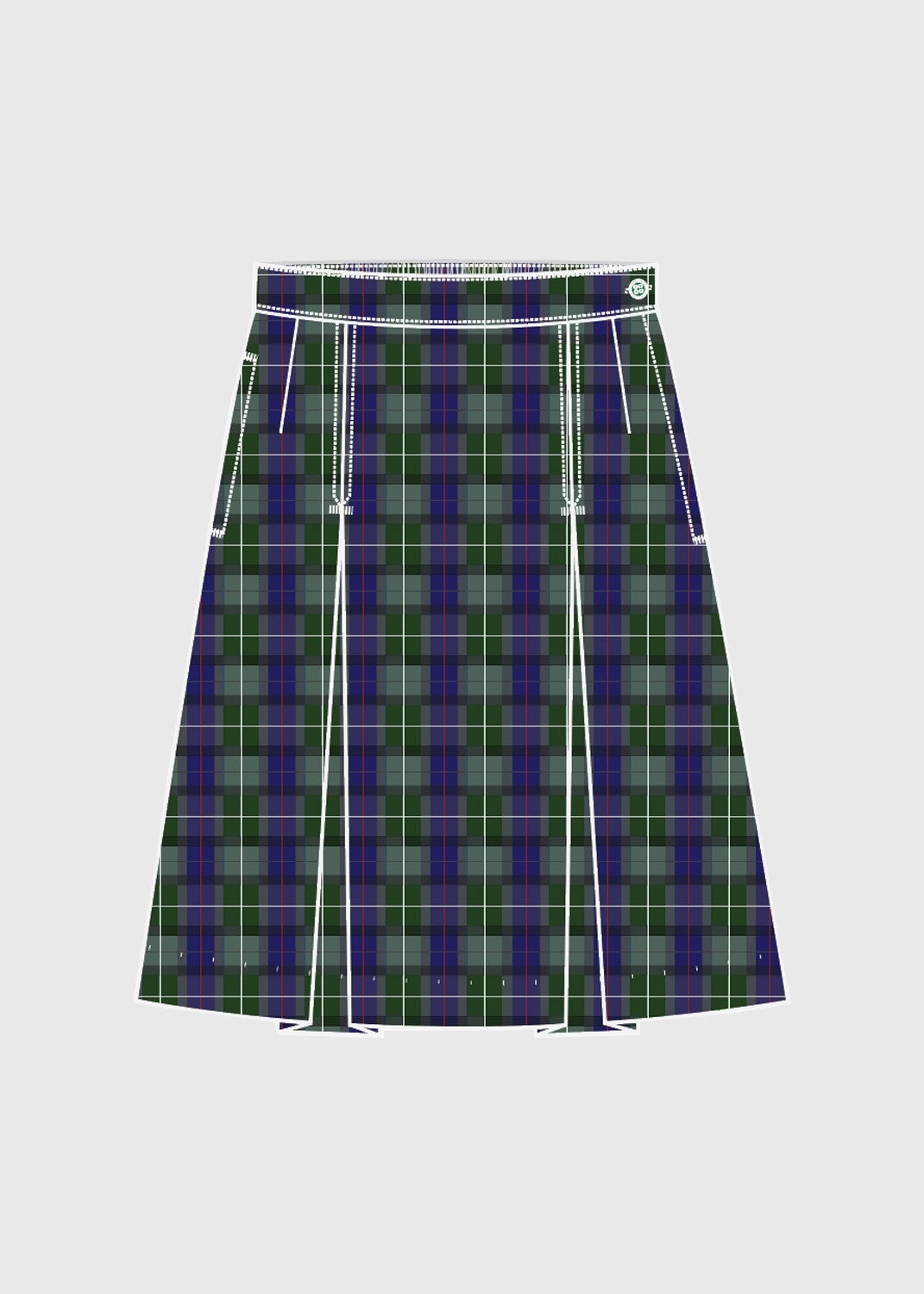 High School Tartan Skirt