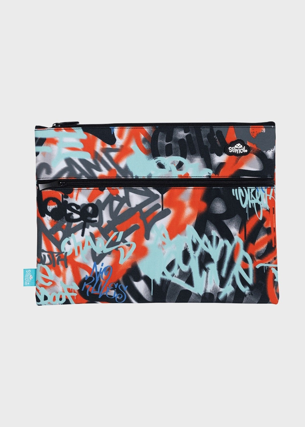 A4 Twin Zip Pencil Case - Urban Scrawl